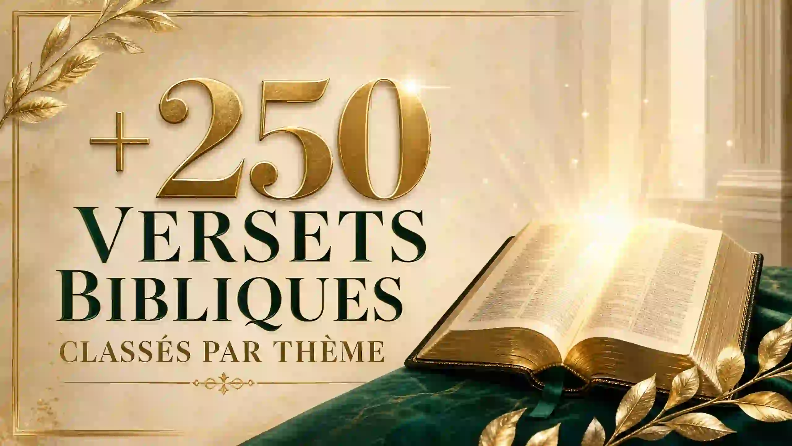 +250 versets bibliques classés par thème